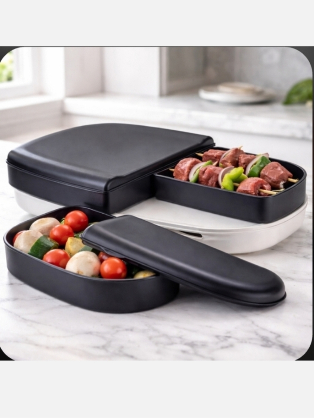 Tortellini Outdoor Adventure BBQ Prep & Serve Tray NEW